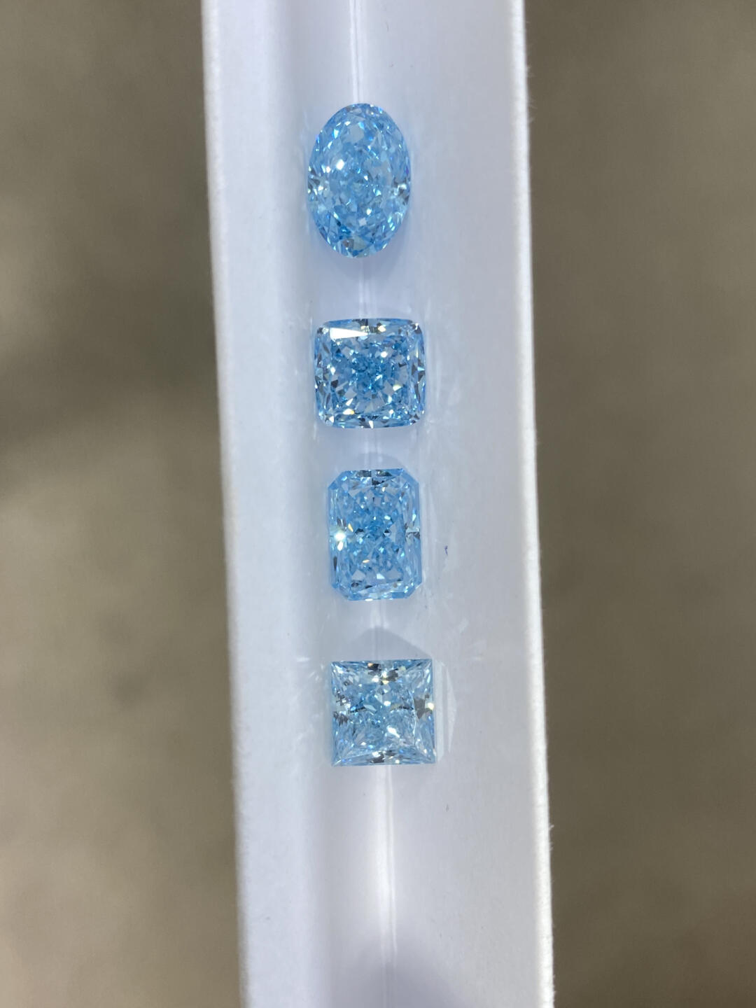 Pirmiana  1-1.3CT Lab Grown Blue Diamond VS1/VS2/VVS2 EX VG N With IGI Certificate