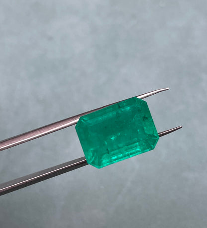 Pirmiana 13.11ct Emerald Cut Lab Grown Emerald