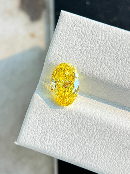 Pirmiana 1.6-1.8CT Lab Grown Yellow Diamond VS1/VS2/VVS2 EX VG N With IGI Certificate