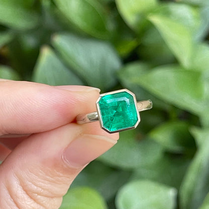 Pirmiana 14K Gold 2.54ct  Lab Grown Emerald Ring