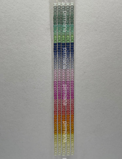 Pirmiana Hot Sale Baguette Shape Gradient Rainbow Created Sapphire Gemstones for DIY Jewelry Bracelet/Watch Bezel Making