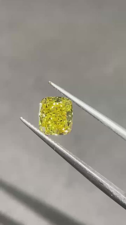 Pirmiana 1.6-1.8CT Lab Grown Yellow Diamond VS1/VS2/VVS2 EX VG N With IGI Certificate