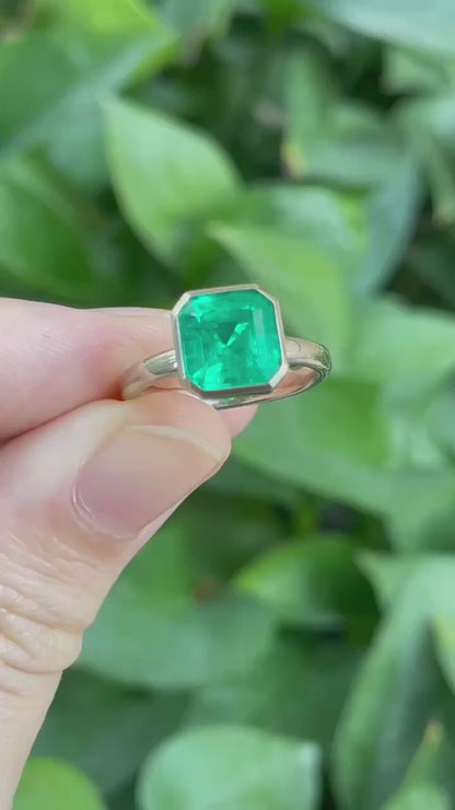 Pirmiana 14K Gold 2.54ct  Lab Grown Emerald Ring