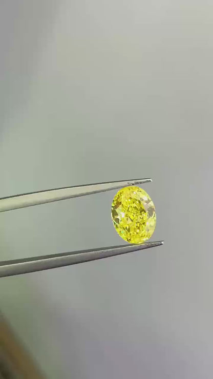 Pirmiana 1.6-1.8CT Lab Grown Yellow Diamond VS1/VS2/VVS2 EX VG N With IGI Certificate