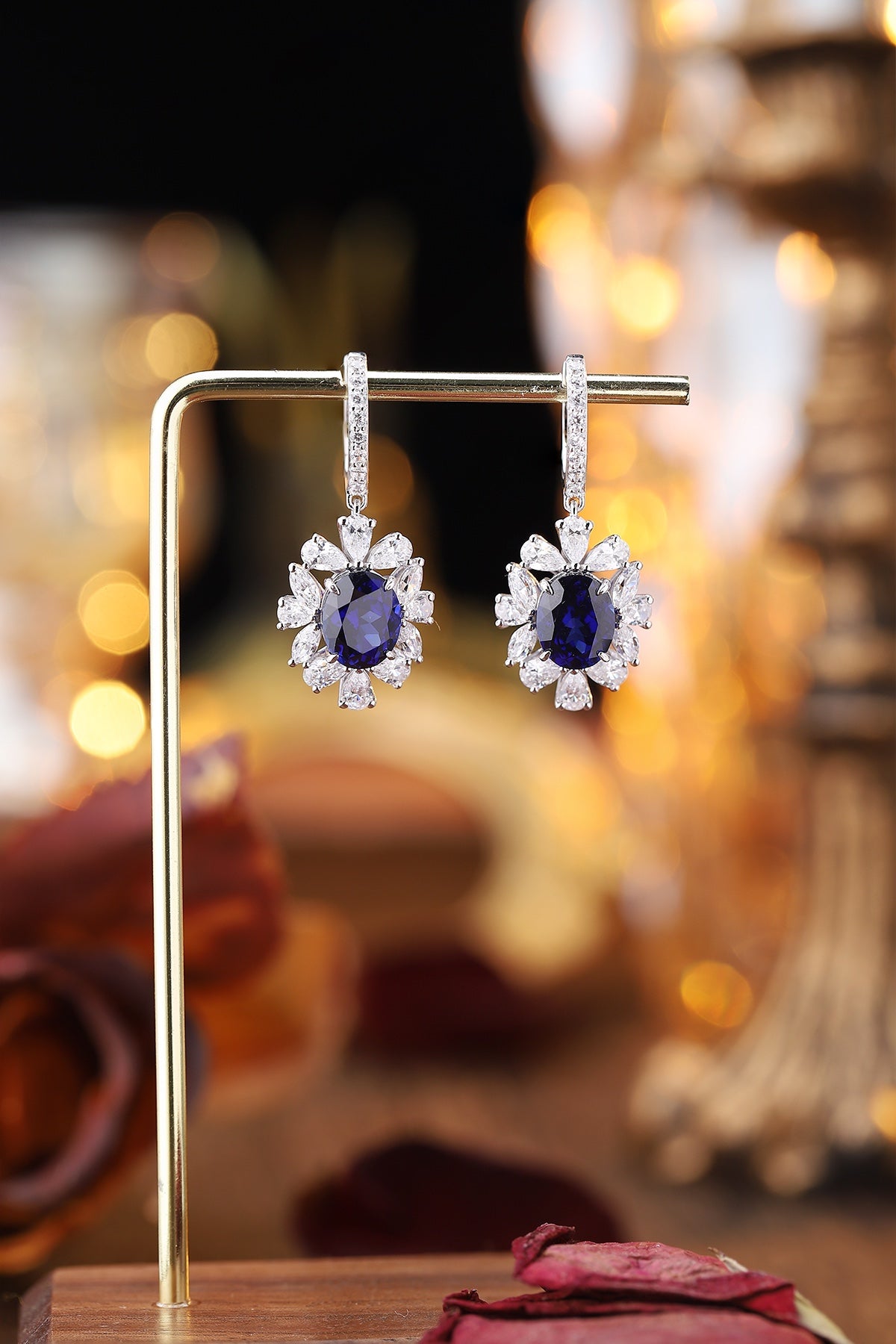 Pirmiana New Arrival 11.66ct Lab Grown Sapphire Earring Studs S925 Silver Jewelry Earrings for Women