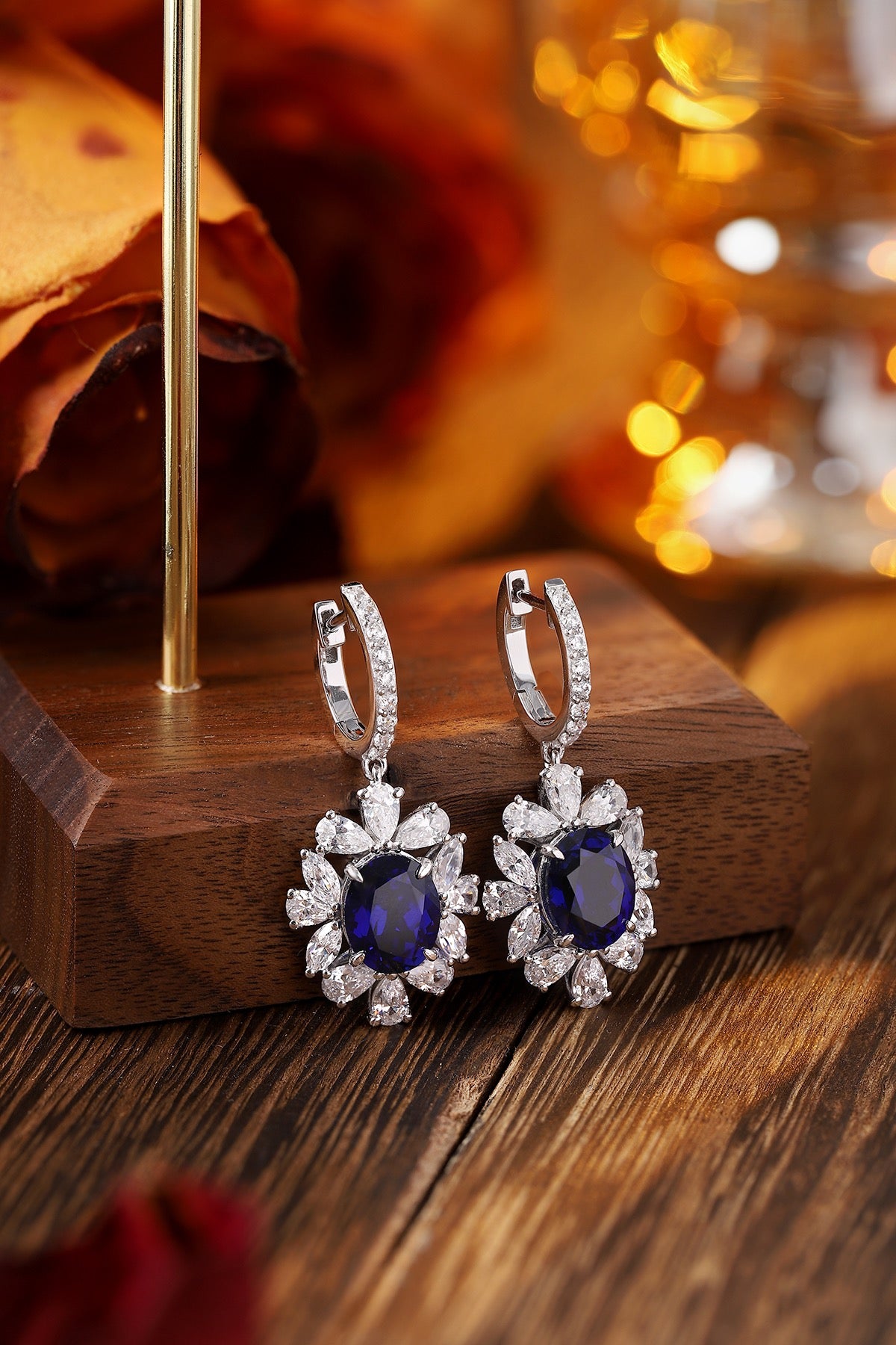 Pirmiana New Arrival 11.66ct Lab Grown Sapphire Earring Studs S925 Silver Jewelry Earrings for Women